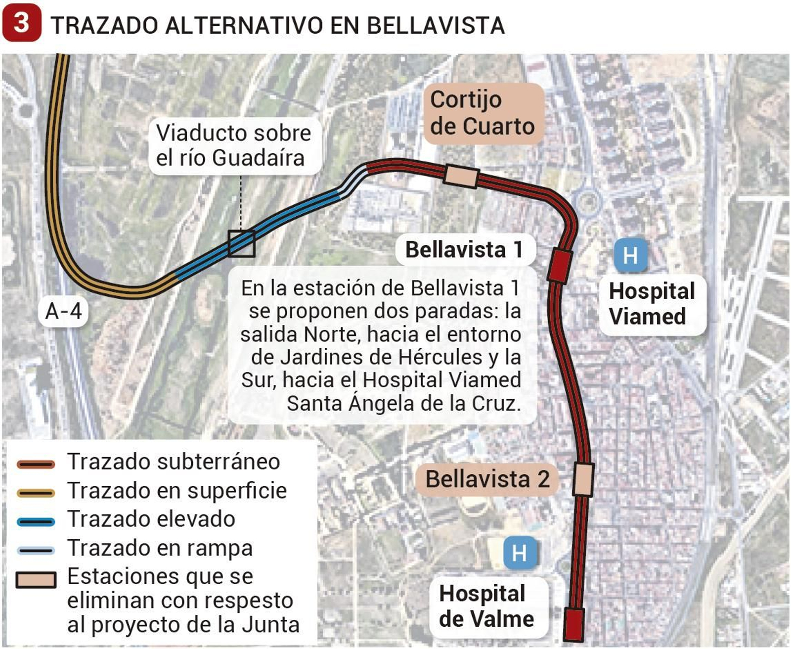 Trazado alternativo en Bellavista