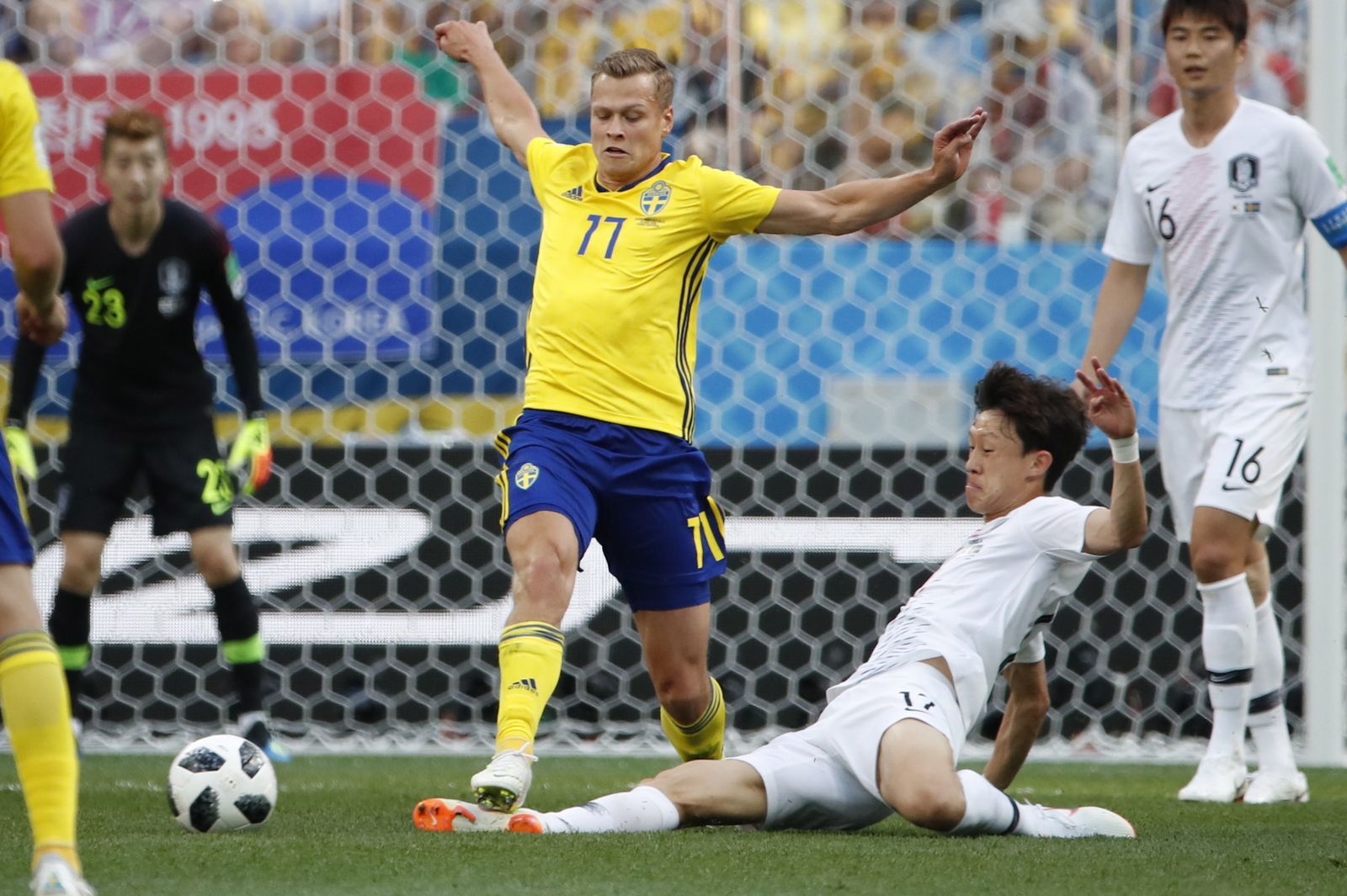 Las imágenes del Suecia-Corea del Sur