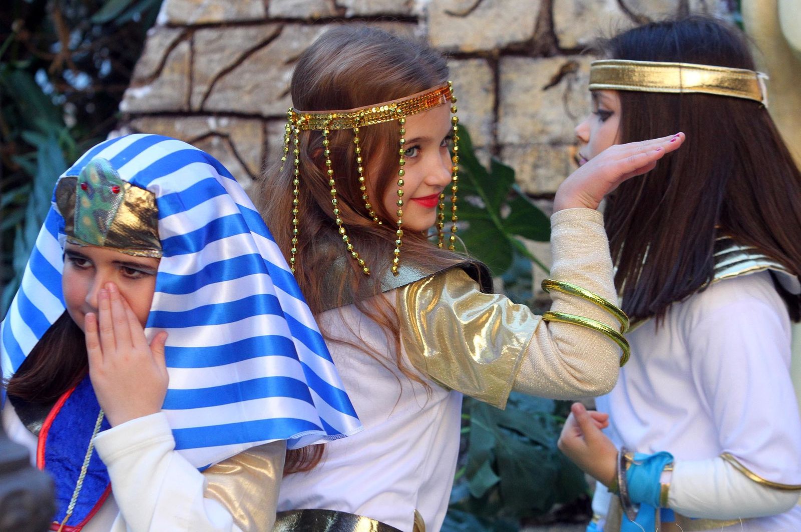 Imágenes del Belén viviente del Colegio María Inmaculada.