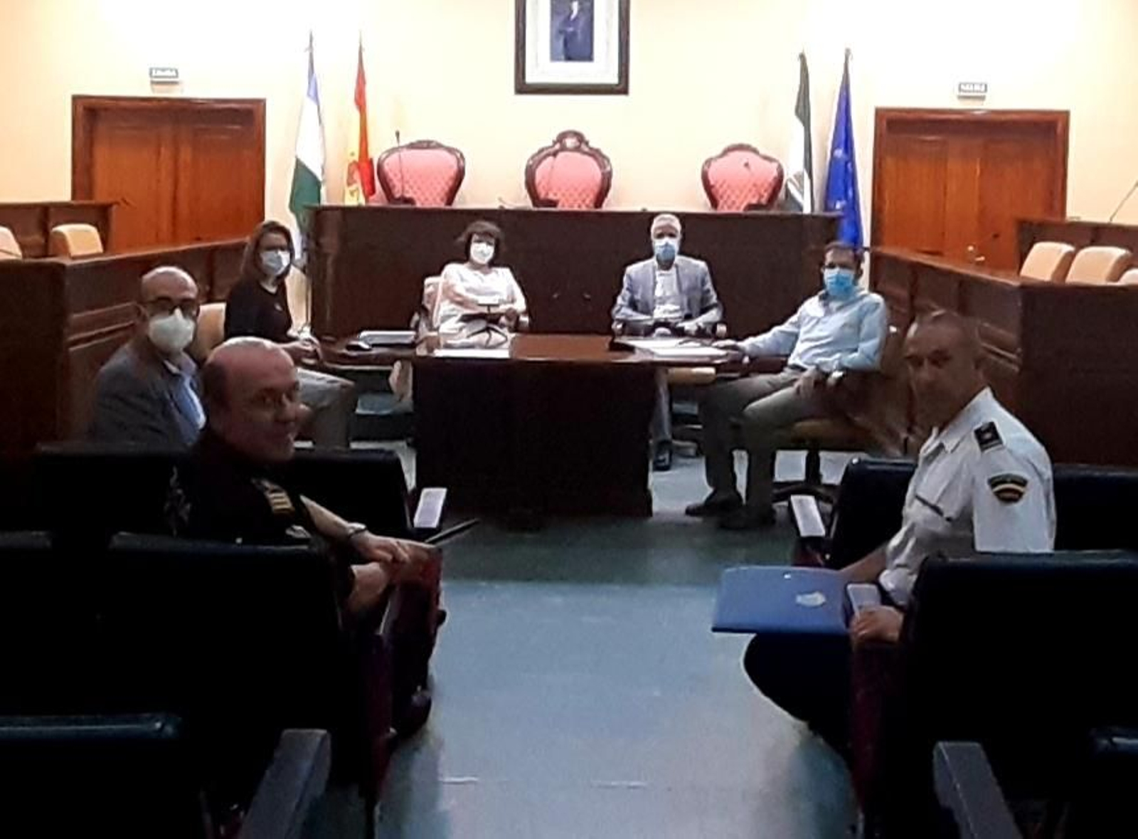 Celebración de la junta local de seguridad en Lucena.