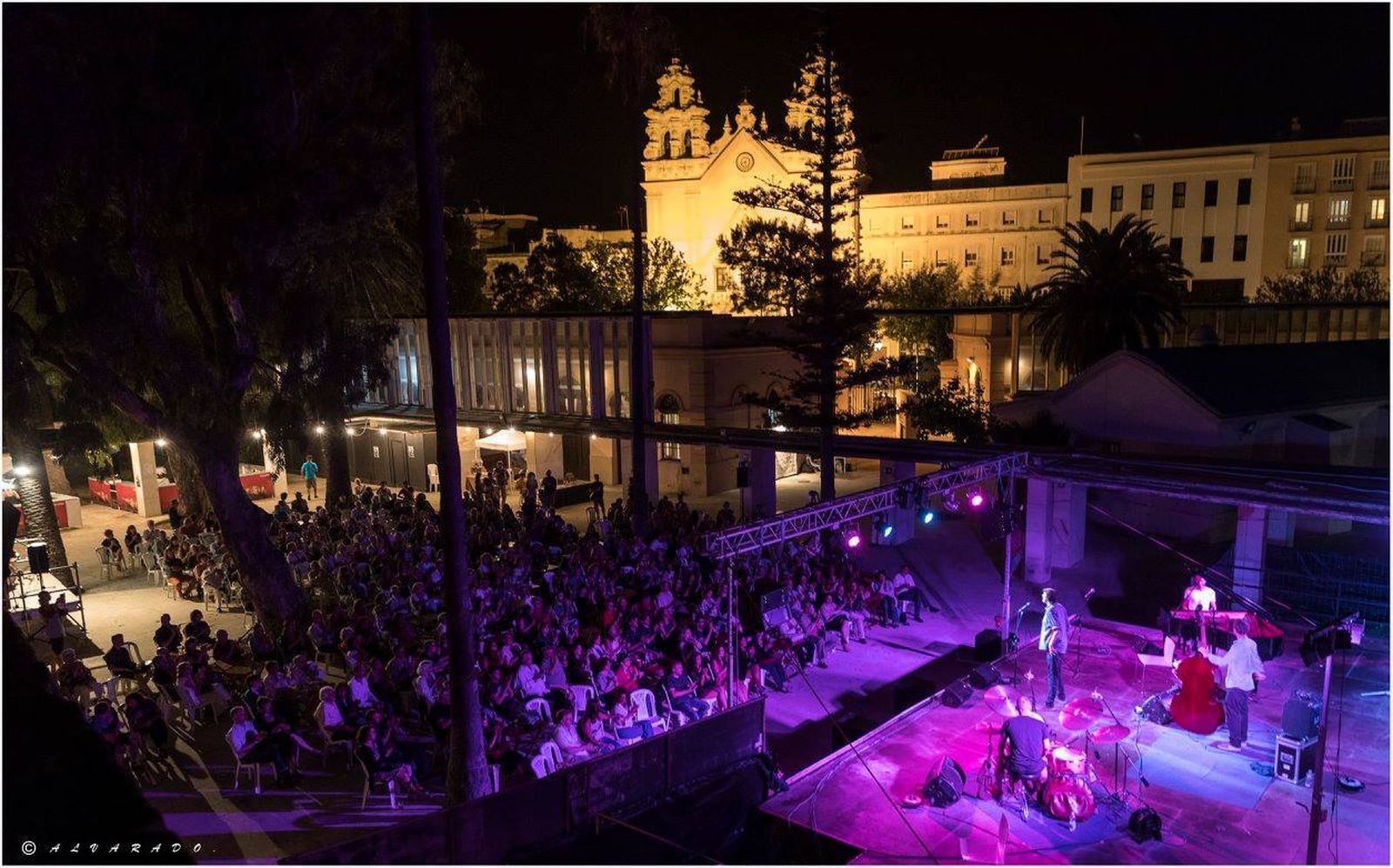 El Festival de Jazz en el Baluarte de la Candelaria.