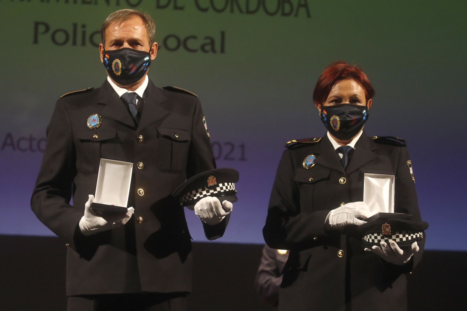 Las fotografías del acto de la Policía Local de Córdoba por el día de San Rafael