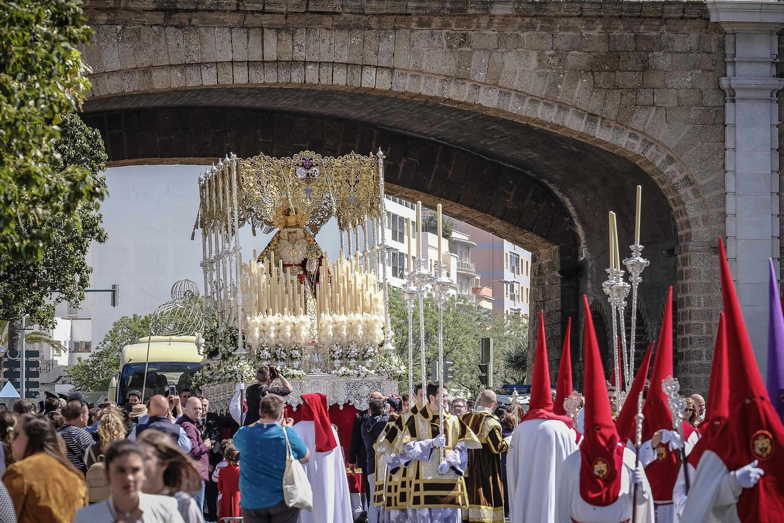 Salida de la hermandad de La Borriquita.