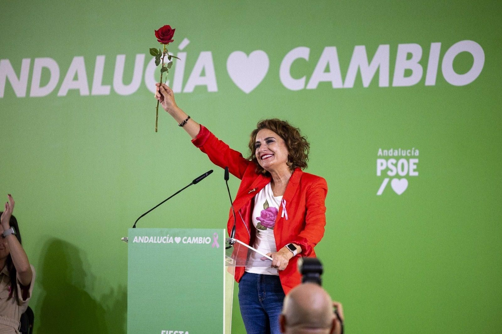 La secretaria general del PSOE de Andalucía y candidata a la Presidencia de la Junta de Andalucía, María Jesús Montero.