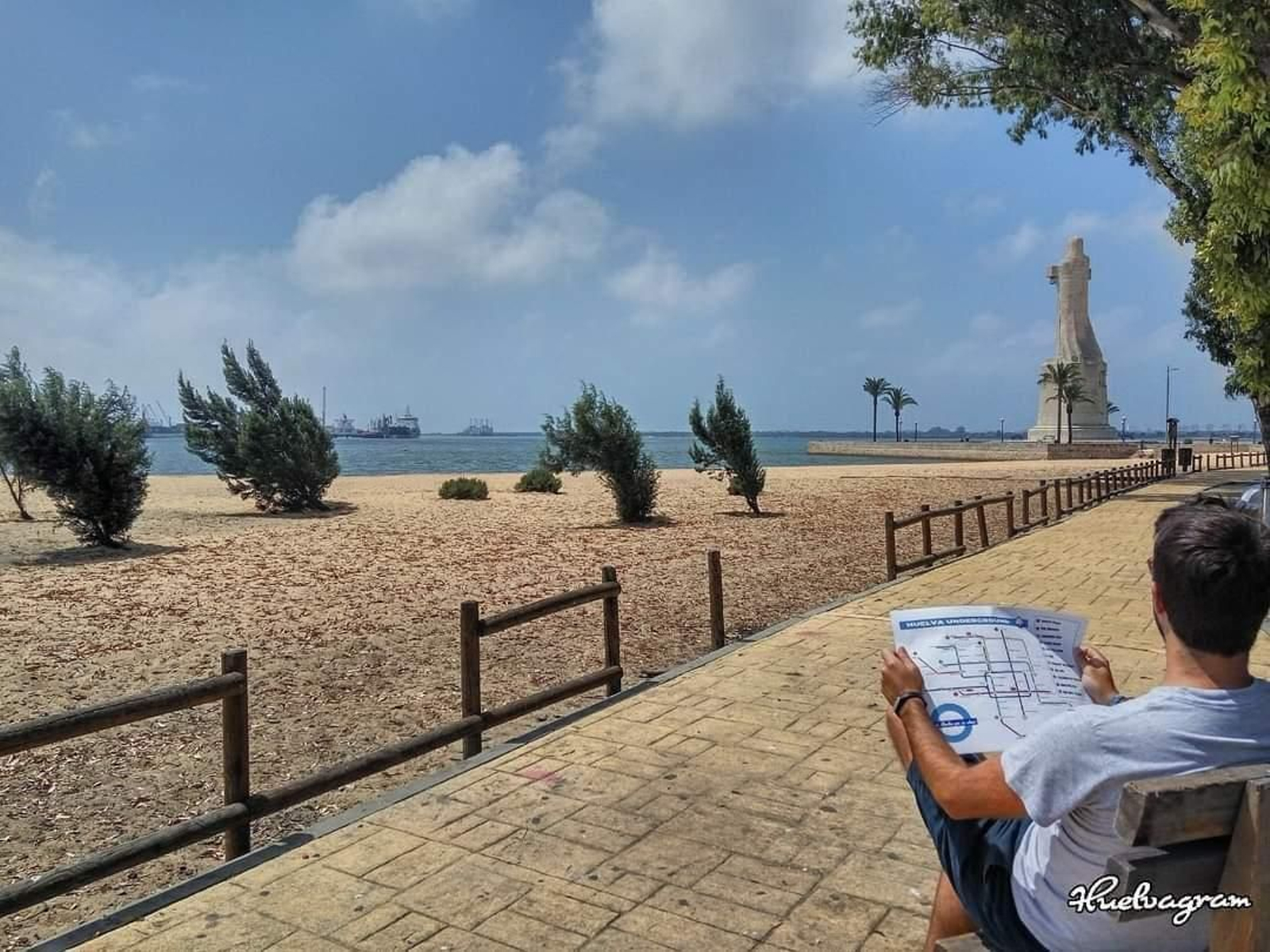 Si en Huelva hubiera metro, así sería el mapa con los lugares más emblemáticos