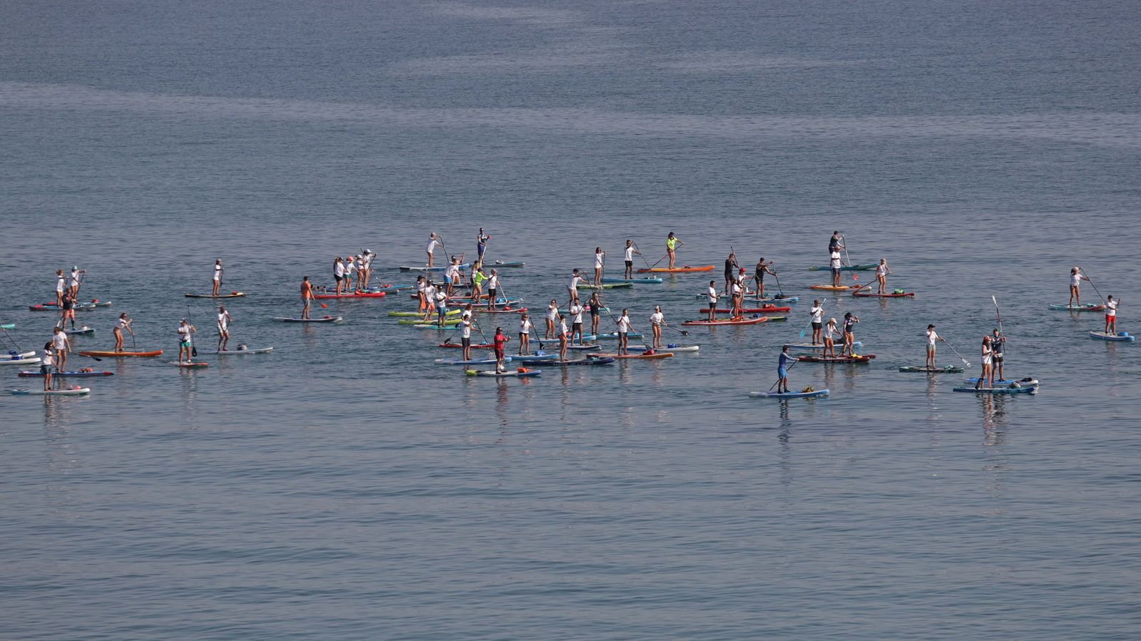 Fotos de la II concentración de paddel surf en la playa de Getares