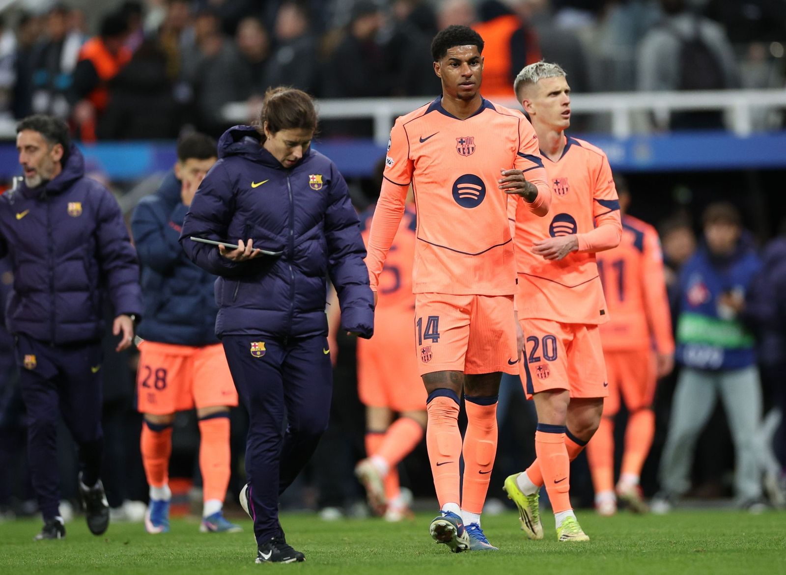 Las fotos del Newcastle-Barcelona