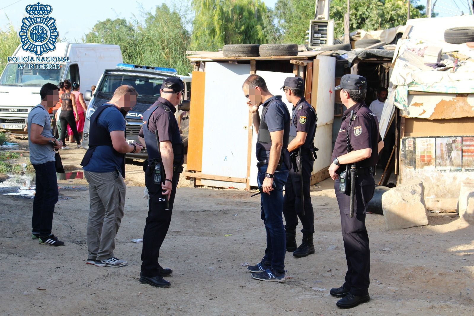 Las imágenes de la operación policial en El Vacie