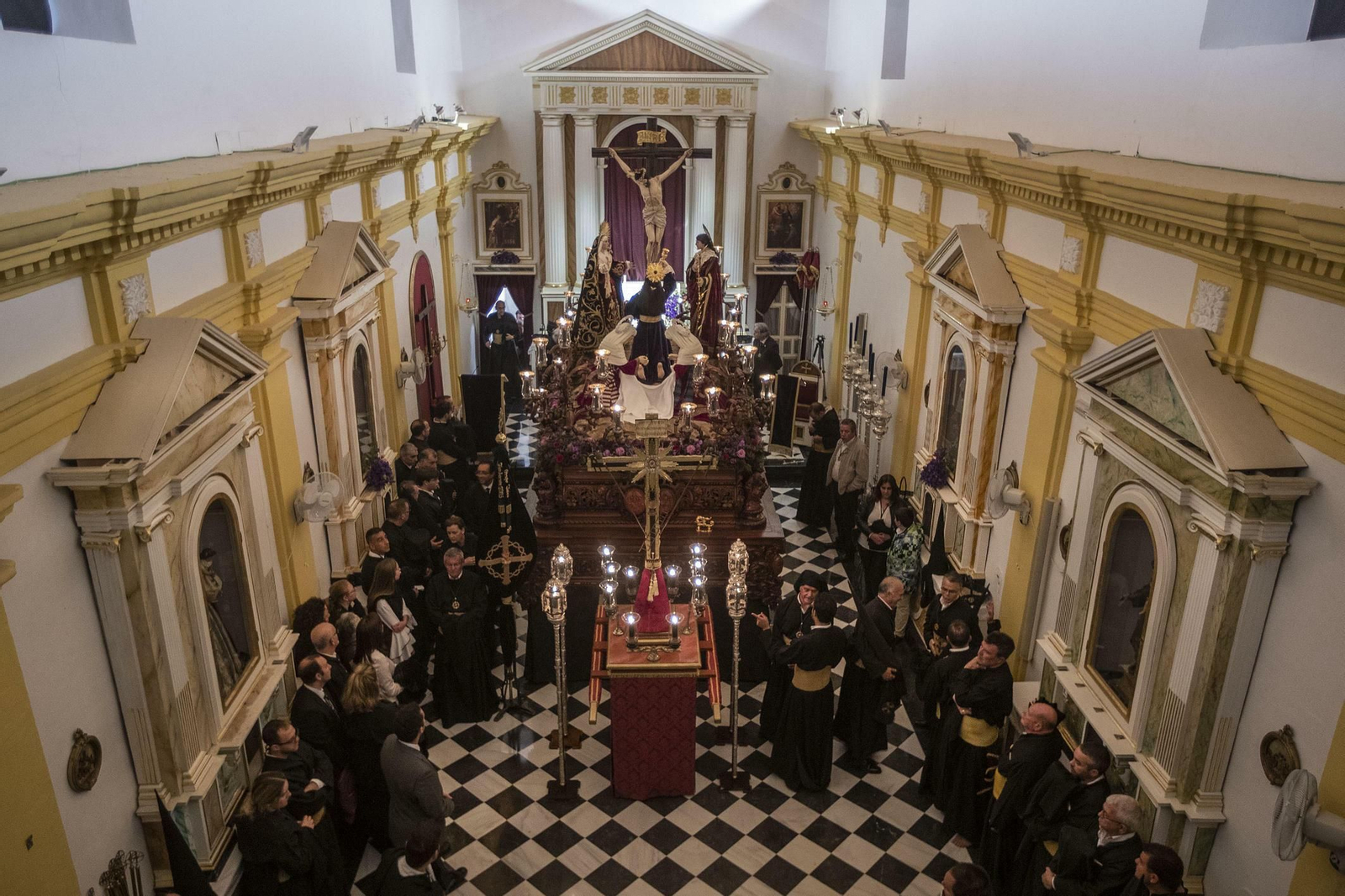 Vera Cruz, las imágenes de un Miércoles Santo frustrado