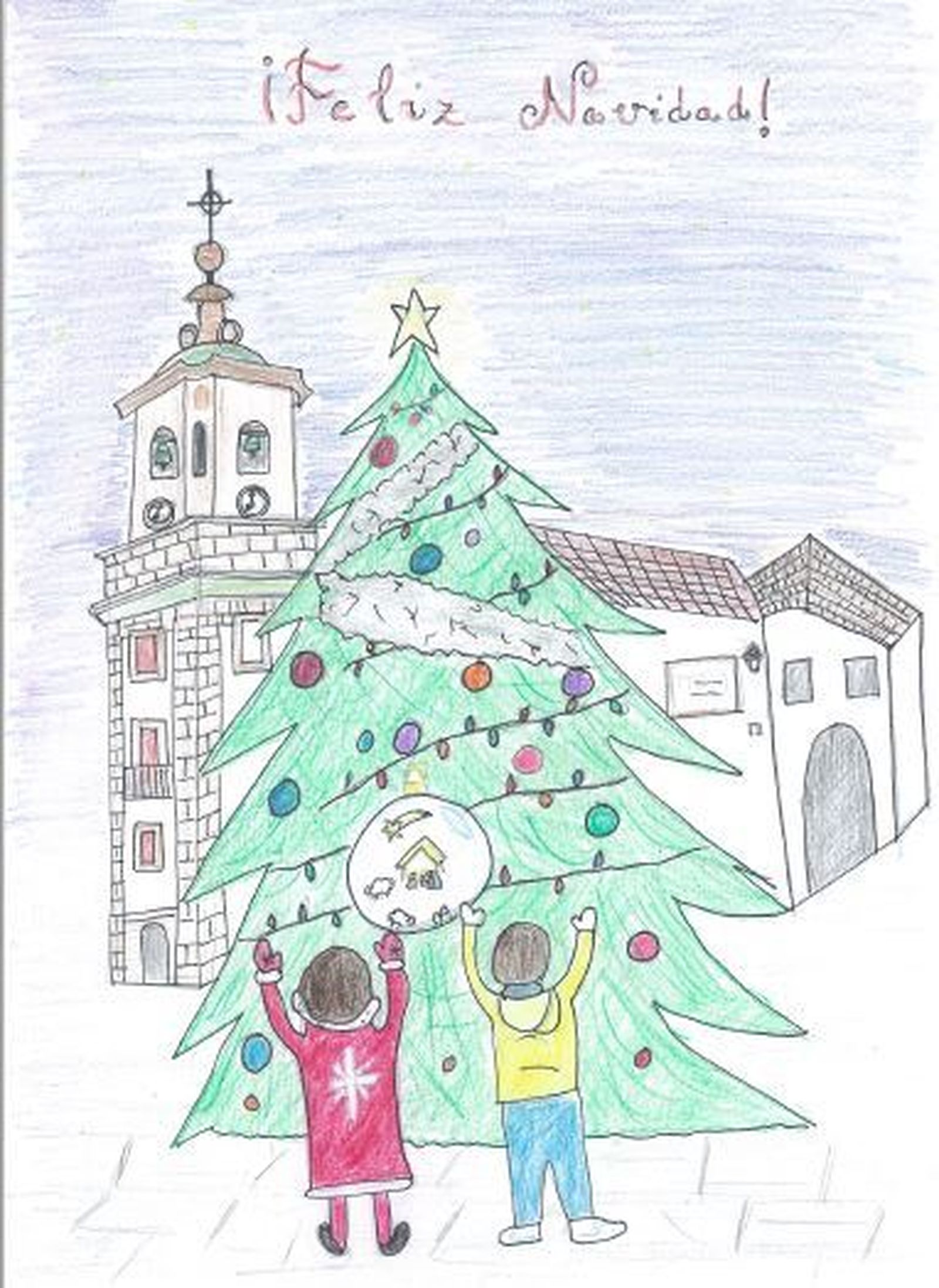 Dibujos del concurso Dibuja y pinta la Navidad en Algeciras