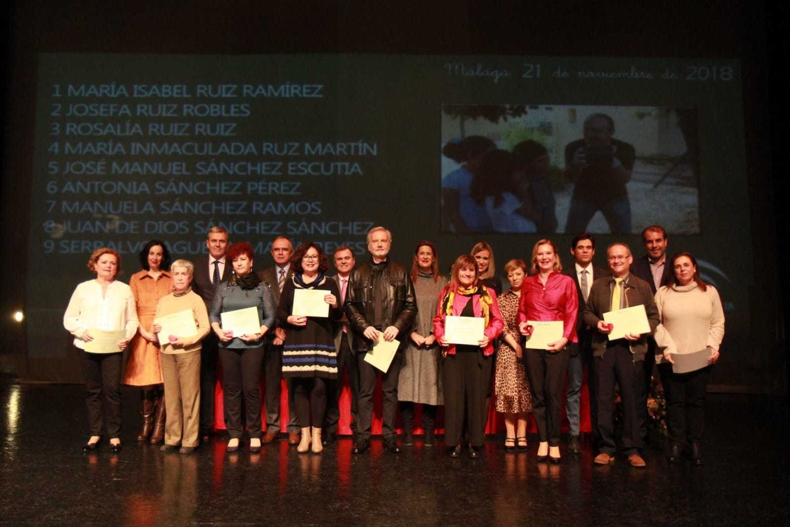 Acto de homenaje a los docentes jubilados en la provincia de Málaga