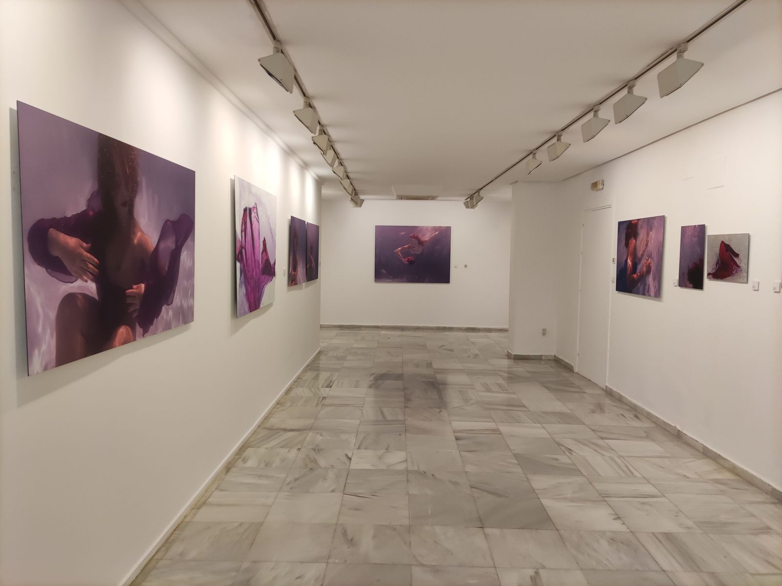 Algunas de las imágenes que Ágata Sandecor muestra en la Sala Rivadavia de Cádiz