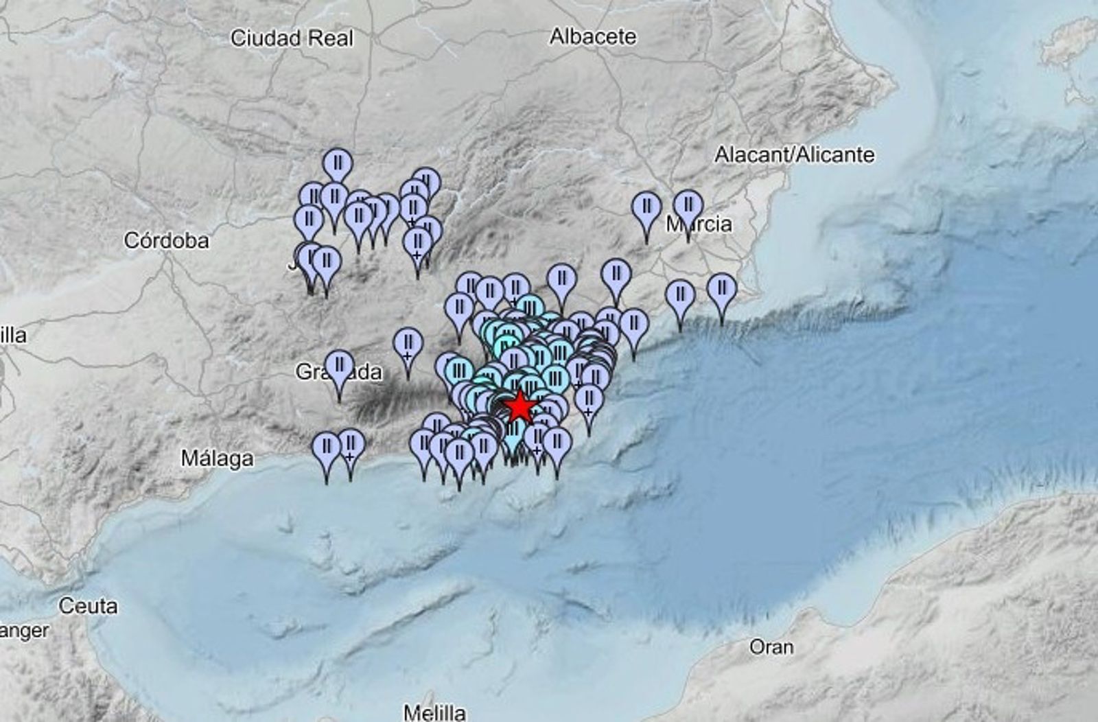 Registrado un terremoto de magnitud 4,3 con epicentro en Tabernas sentido en Almería, Granada, Jaén y Murcia.