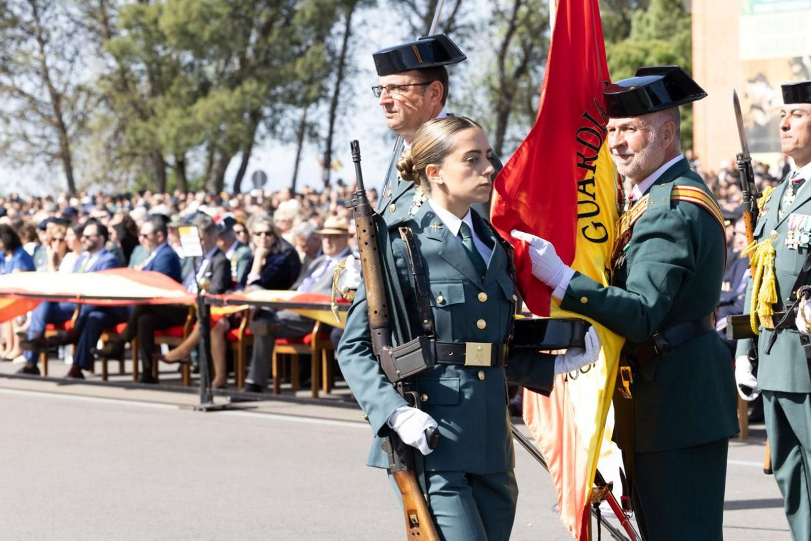 Acto de jura de bandera de la 130ª promoción de guardias civiles de la Academia de Baeza