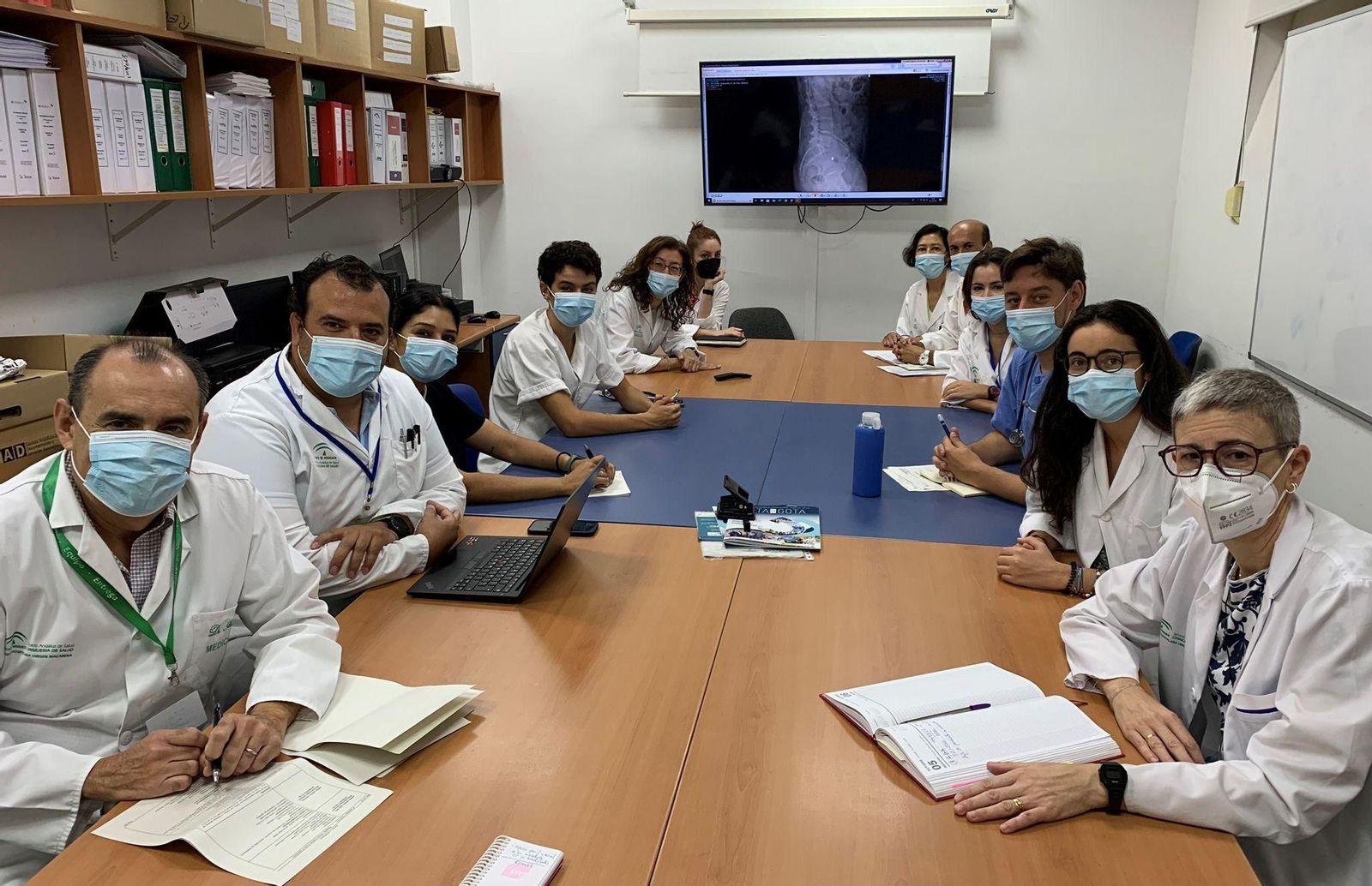 El equipo de profesionales del Servicio de Reumatología del Hospital Virgen Macarena.