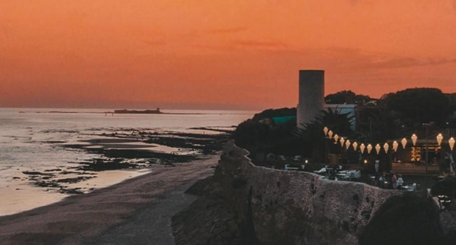 Atardecer en la playa de La Barrosa