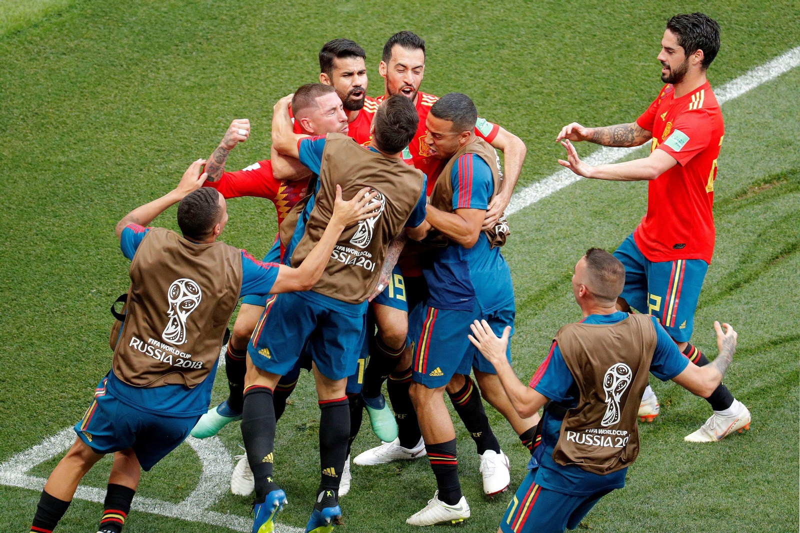 Las imágenes del España-Rusia