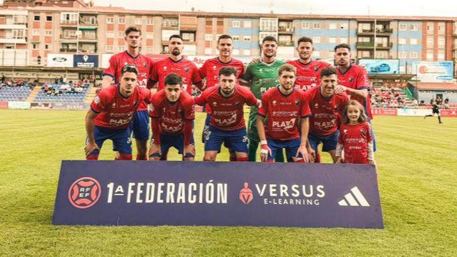 El once del Teruel en el debut de Alejandro Palop contra el Sevilla Atlético.