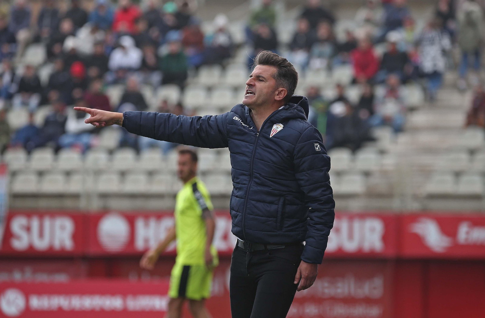 Iván Ania, durante el Algeciras-Ceuta.