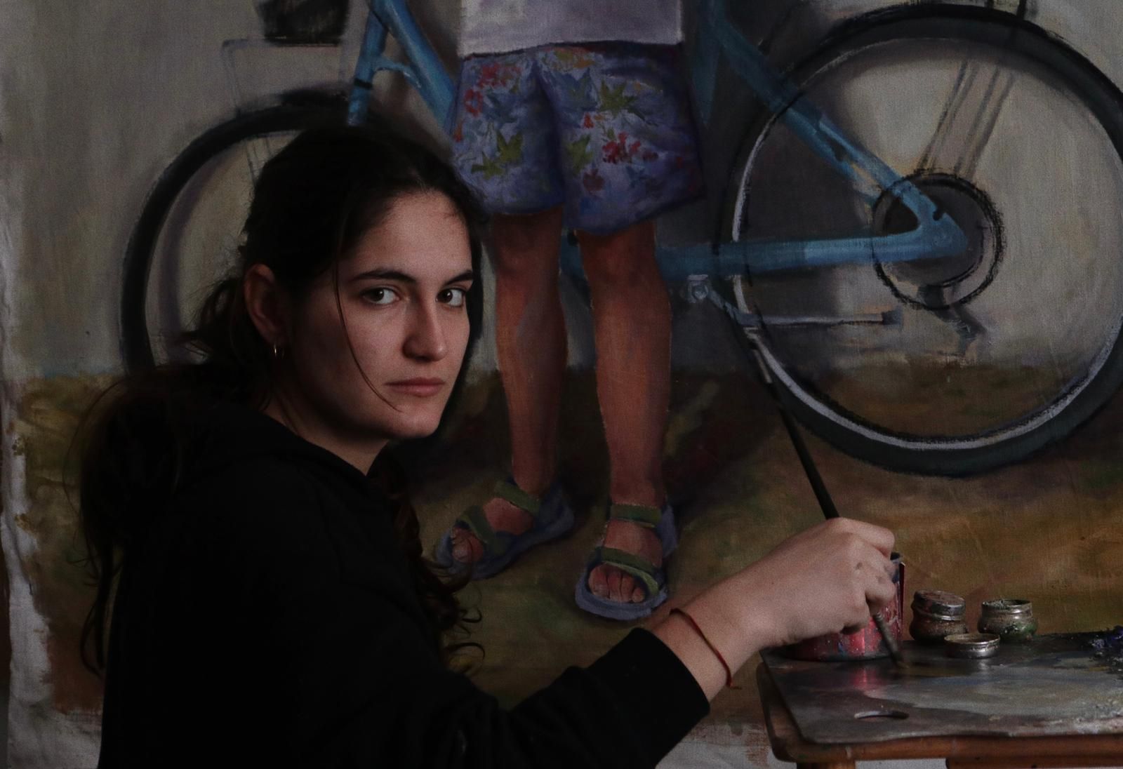 La cartelista Aurora Ruiz