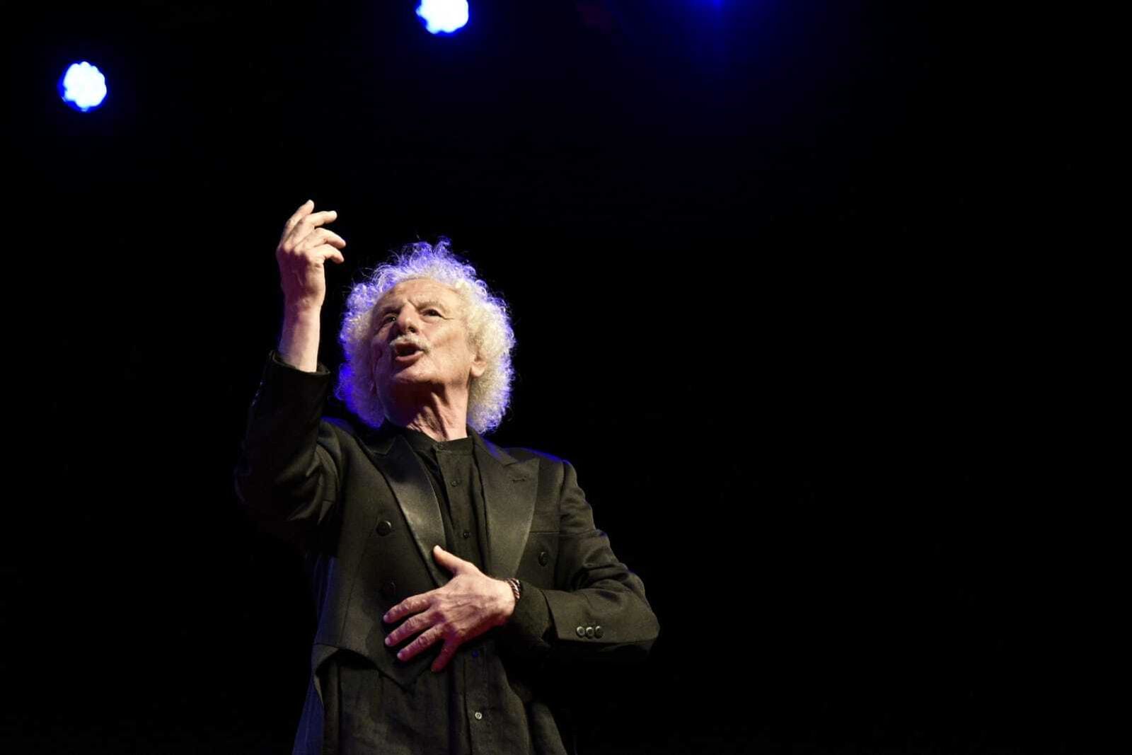 Rafael Álvarez El Brujo, durante su actuación en La Merced.