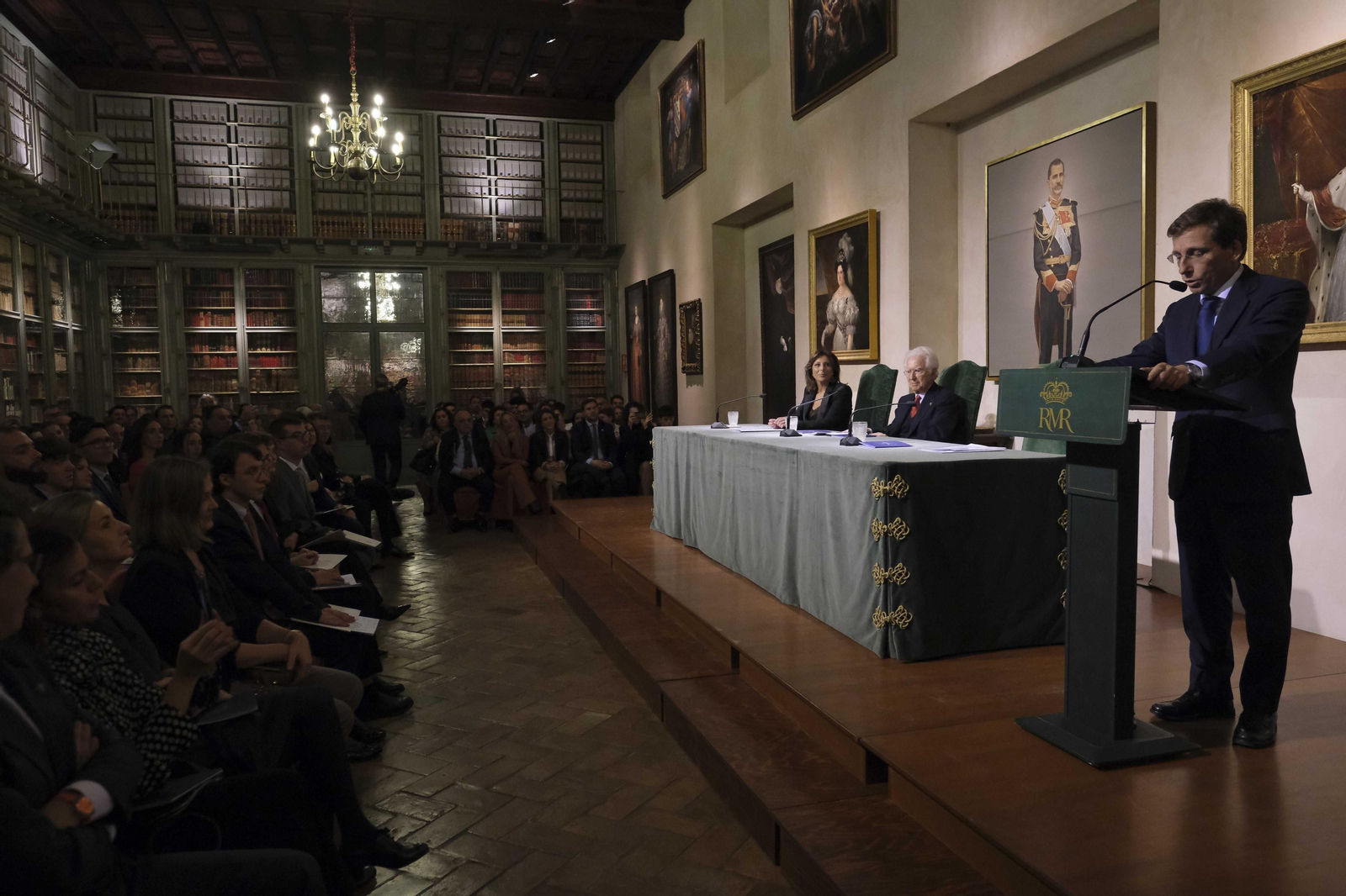 El alcalde de Madrid durante su intervención en la Real Maestranza de Caballería de Ronda.