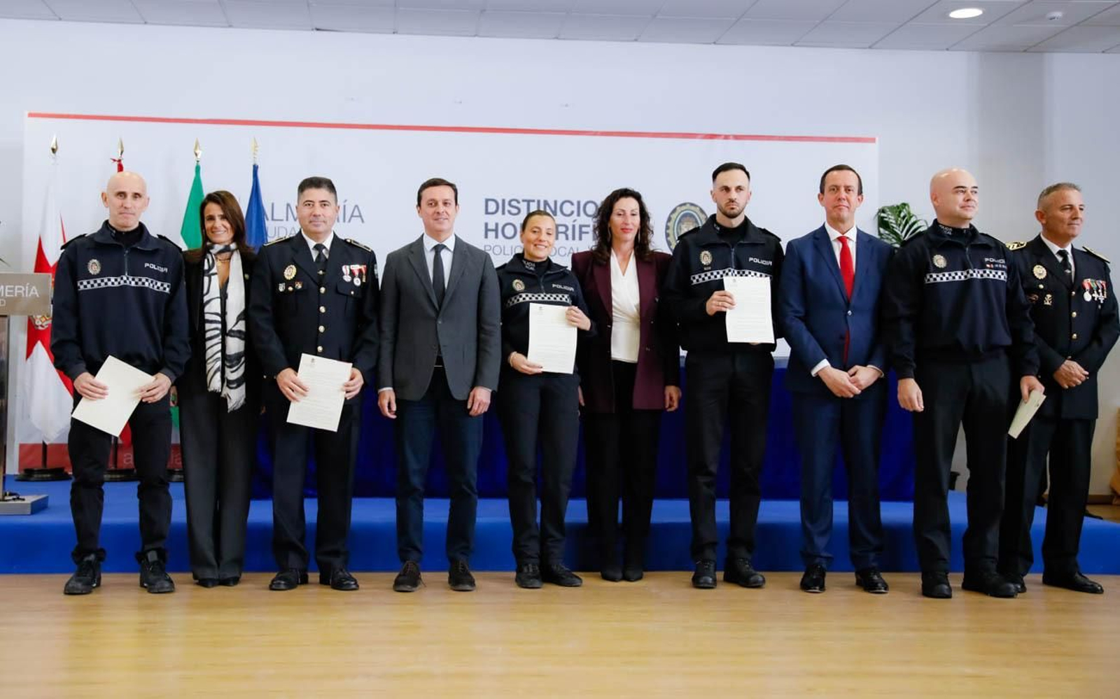 Las imágenes del la celebración de San Esteban en la Jefatura de la Policía Local