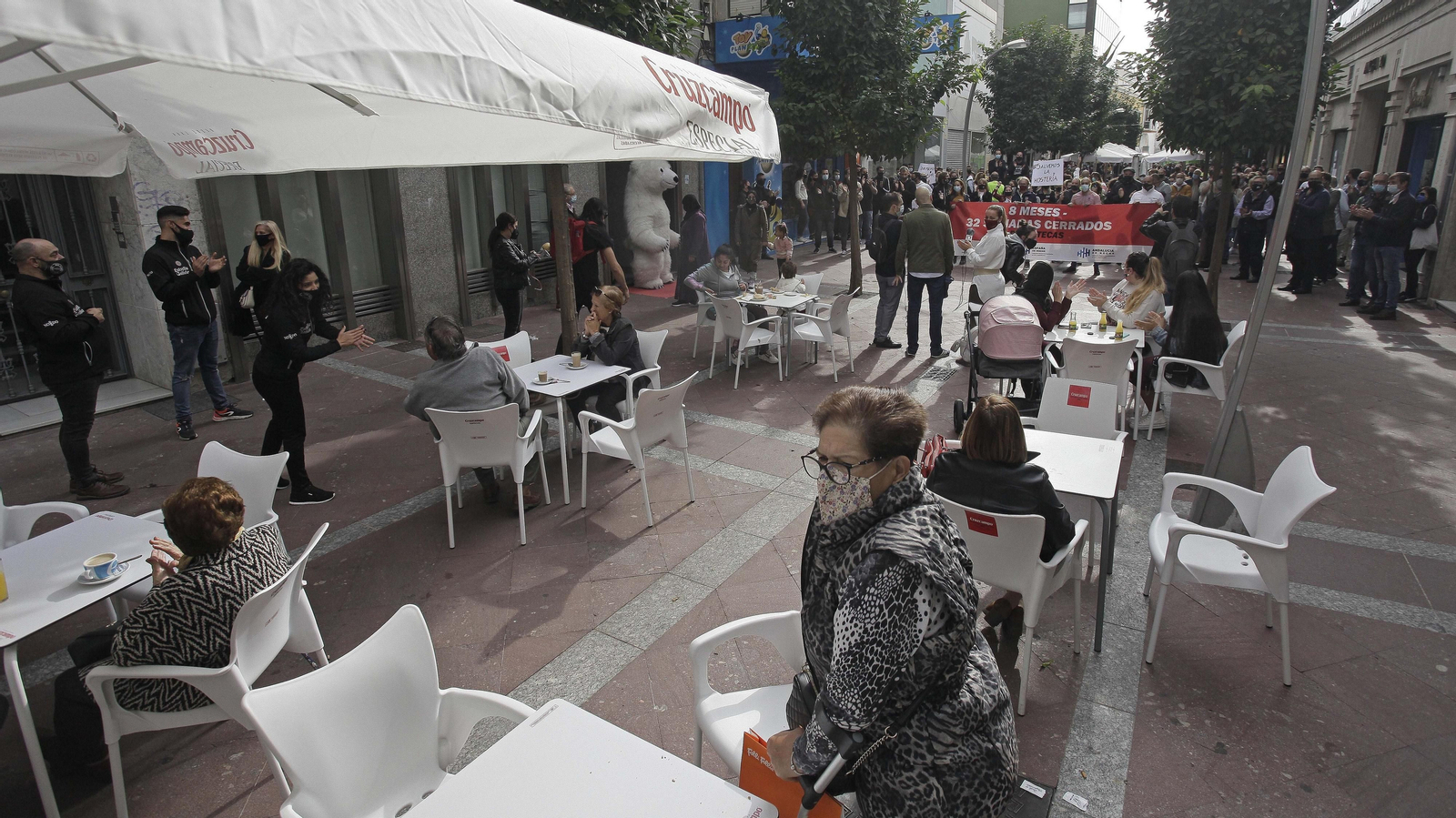 Fotos de la manifestación de la hostelería en Algeciras