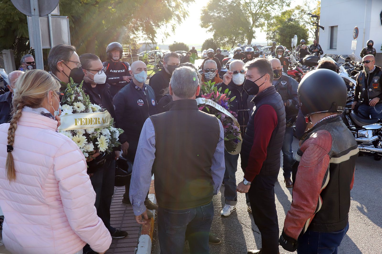 Caravana motera en homenaje a Carlos Ruiz