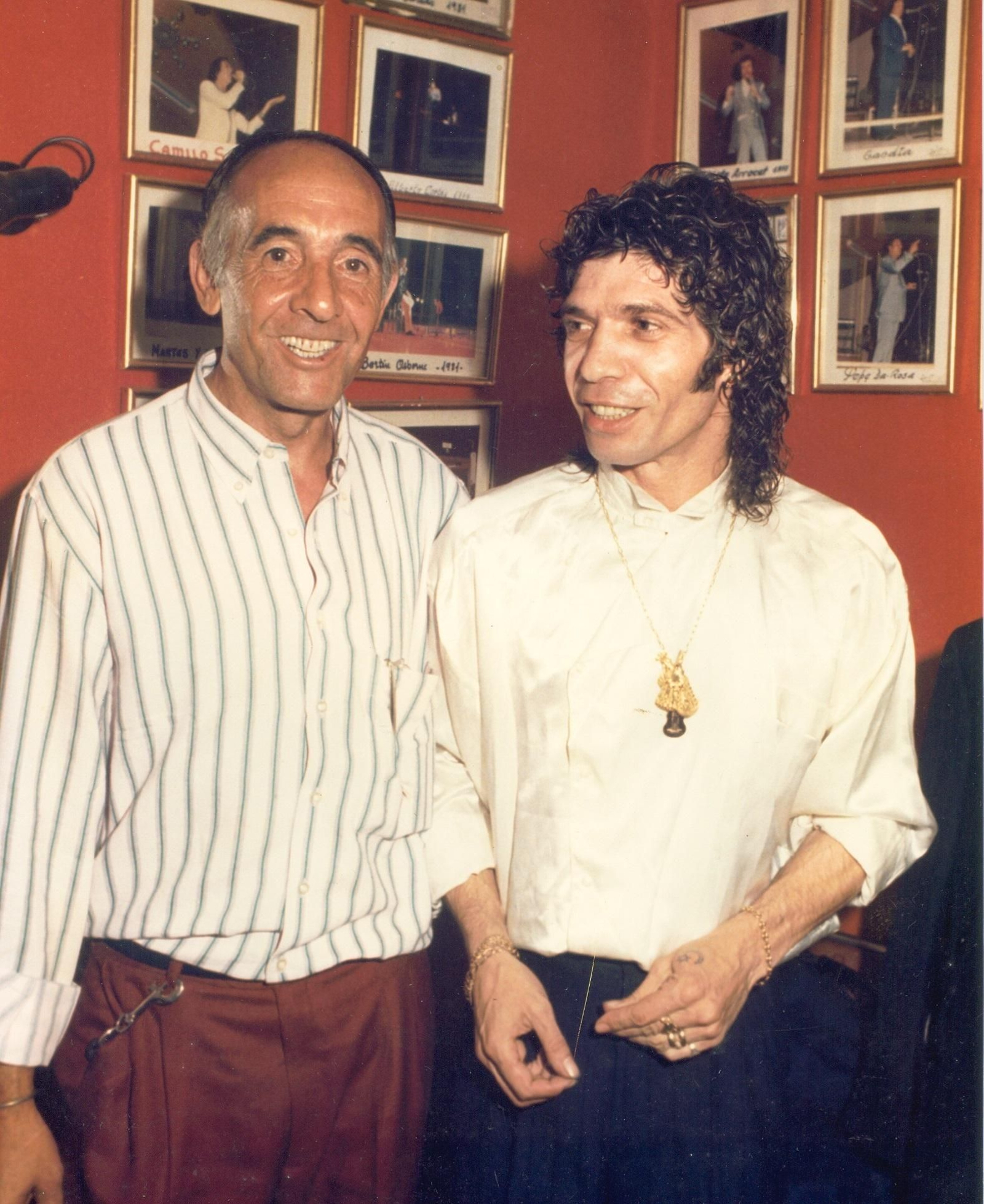 Raúl junto a Camarón de la Isla