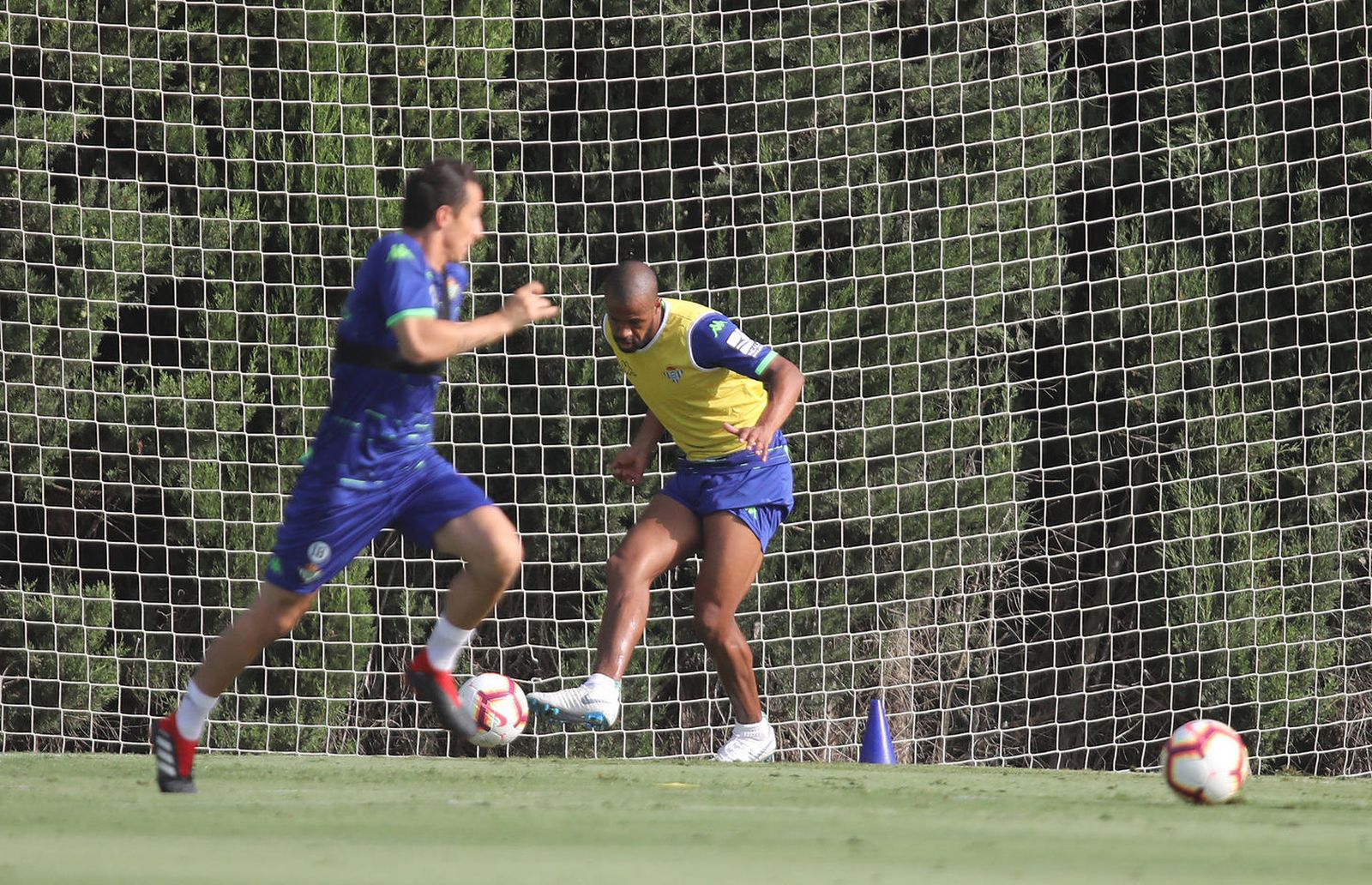 Sidnei, durante la sesión matinal de ayer en Montecastillo.