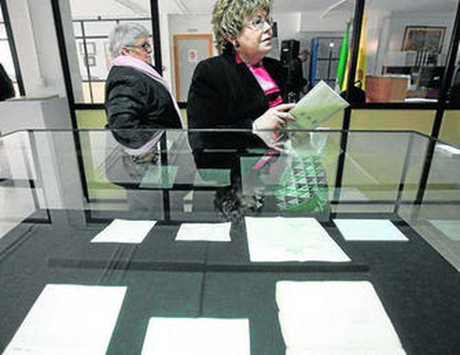 Algunos de los valiosos originales expuestos.