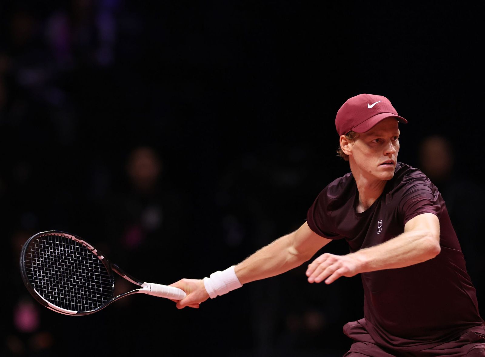 Las fotos de la exhibición entre Alcaraz y Sinner