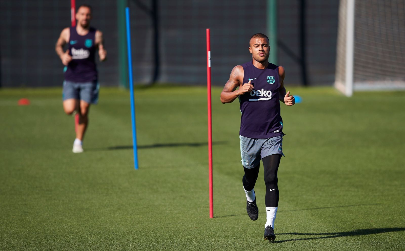 Rafinha, en un entrenamiento del Barcelona.