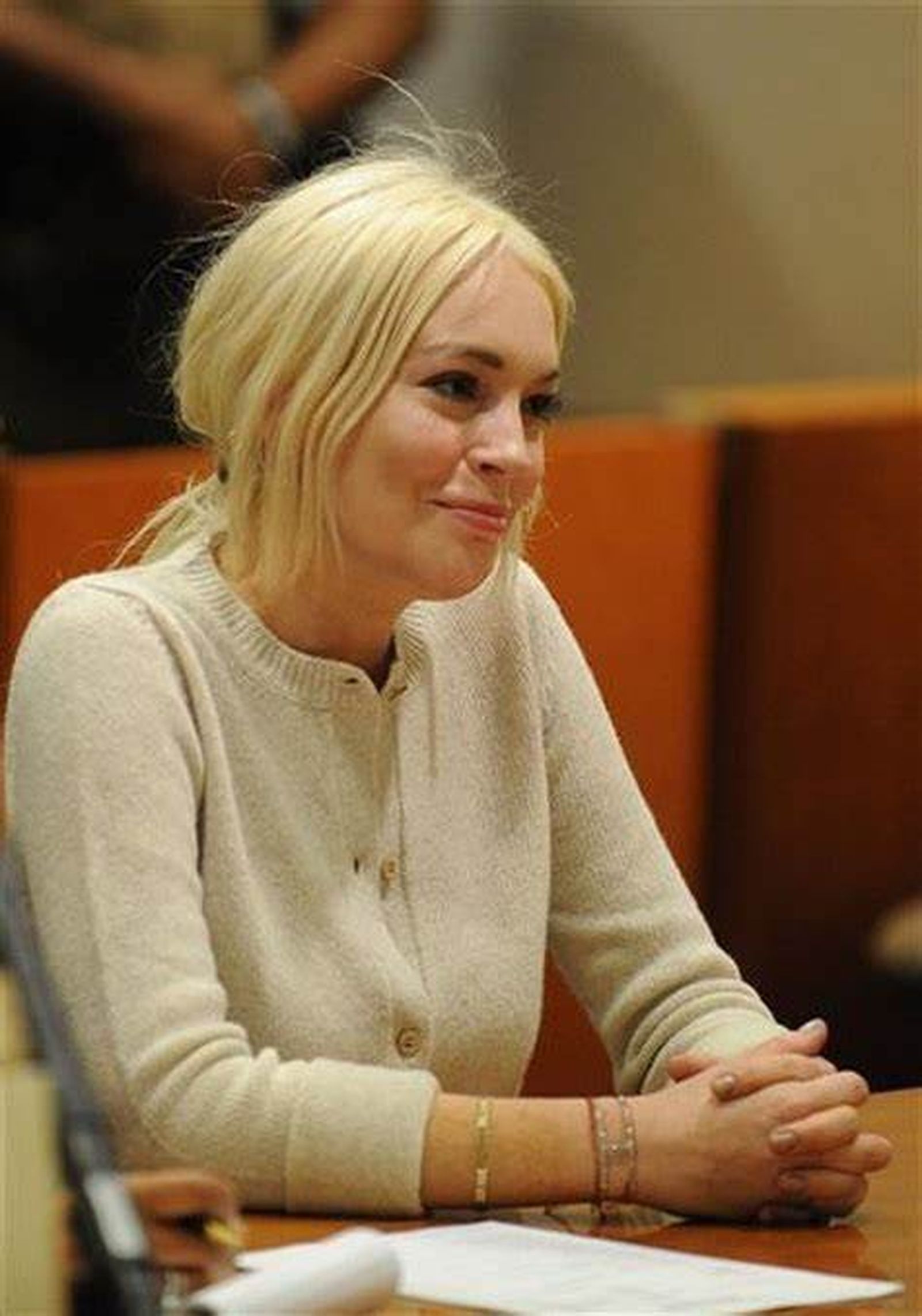 Lindsay Lohan, en el juicio contra ella por violar la condicional.