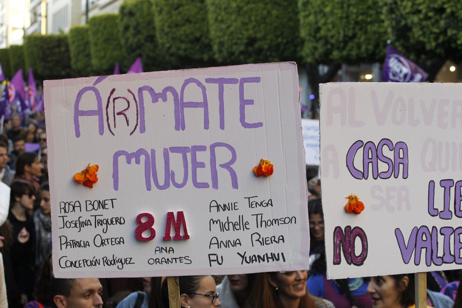 Fotogalería manifestación Día Internacional de la Mujer
