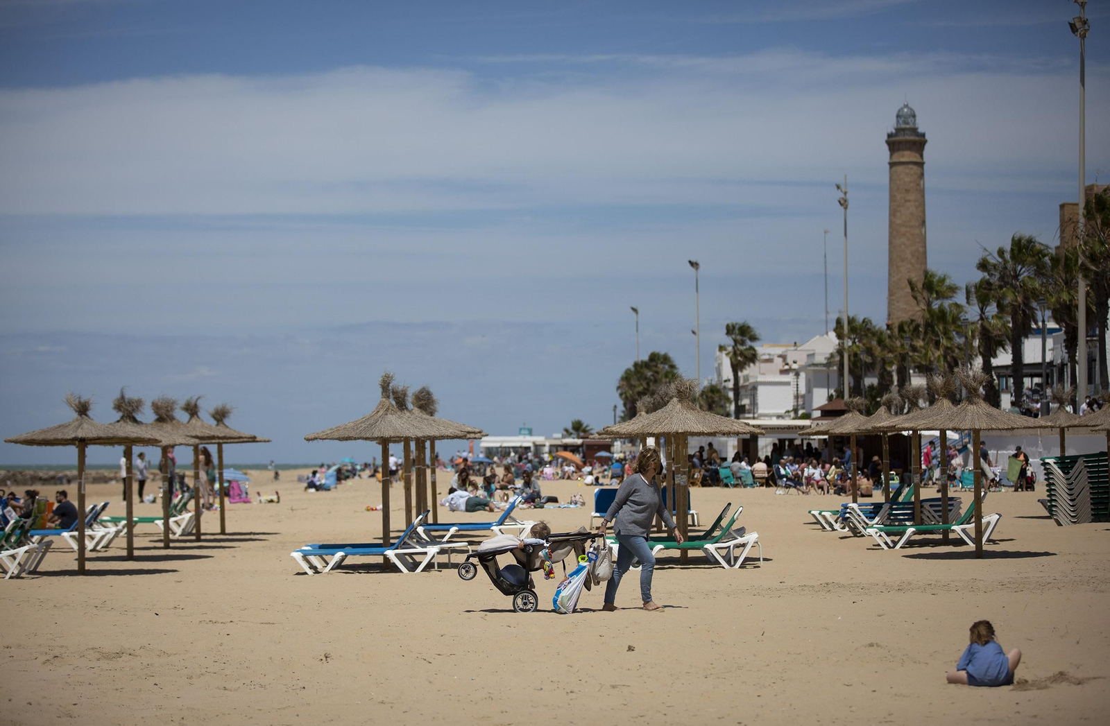 Las imágenes de la playa de Chipiona