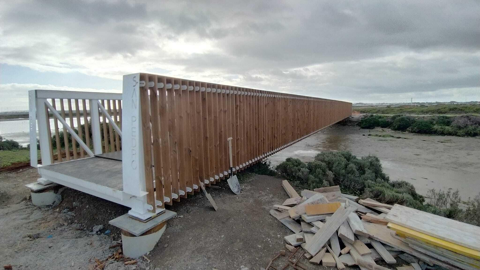 Así es el nuevo sendero que une San Fernando y Chiclana
