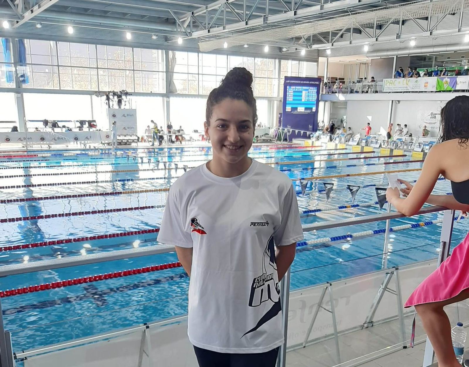 Laura Rodríguez, tras una prueba.