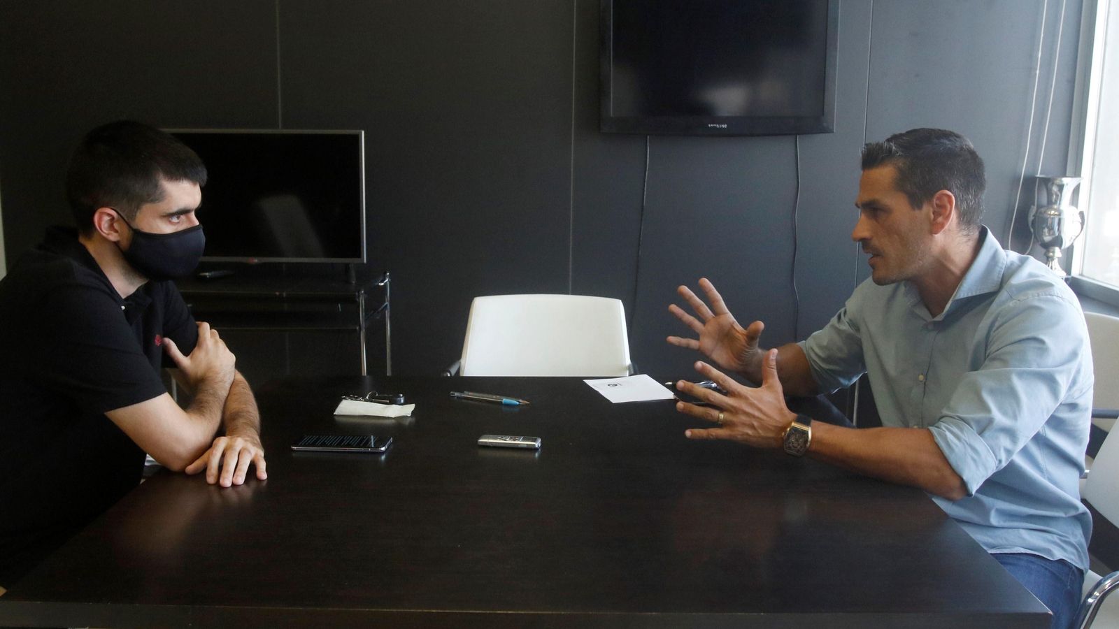 Un momento de la entrevista que Juanito concedió a 'el Día de Córdoba'.