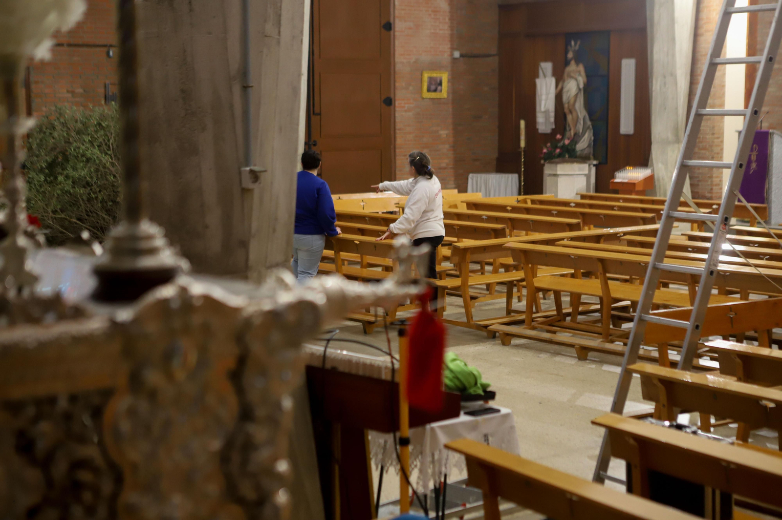 Fotos de los preparativos de la Semana Santa en Algeciras