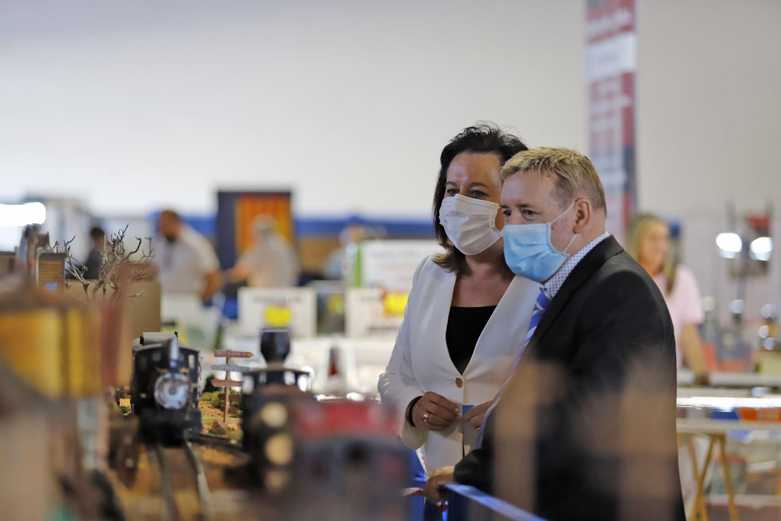 Imágenes de la exposición del 'Encuentro de Modelismo Ferroviario Huelva 2021',