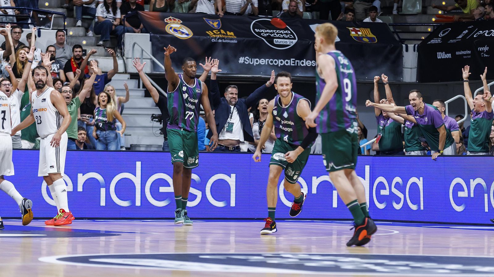 El Real Madrid - Unicaja, final de la Supercopa, en fotos