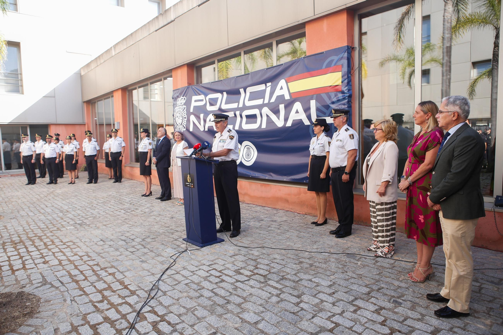 Acto de presenación de los nuevos alumnos de la Escuela Nacional de Policía en Algeciras