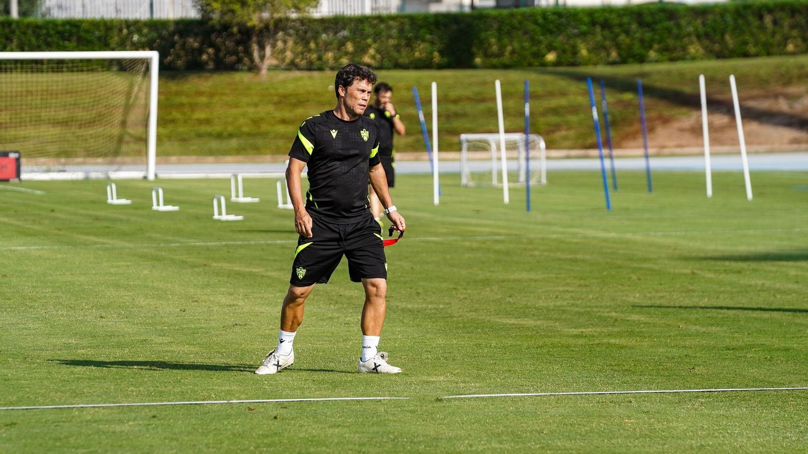Rubi durante una sesión de entrenamiento desarrollada en el Anexo durante la presente temporada.
