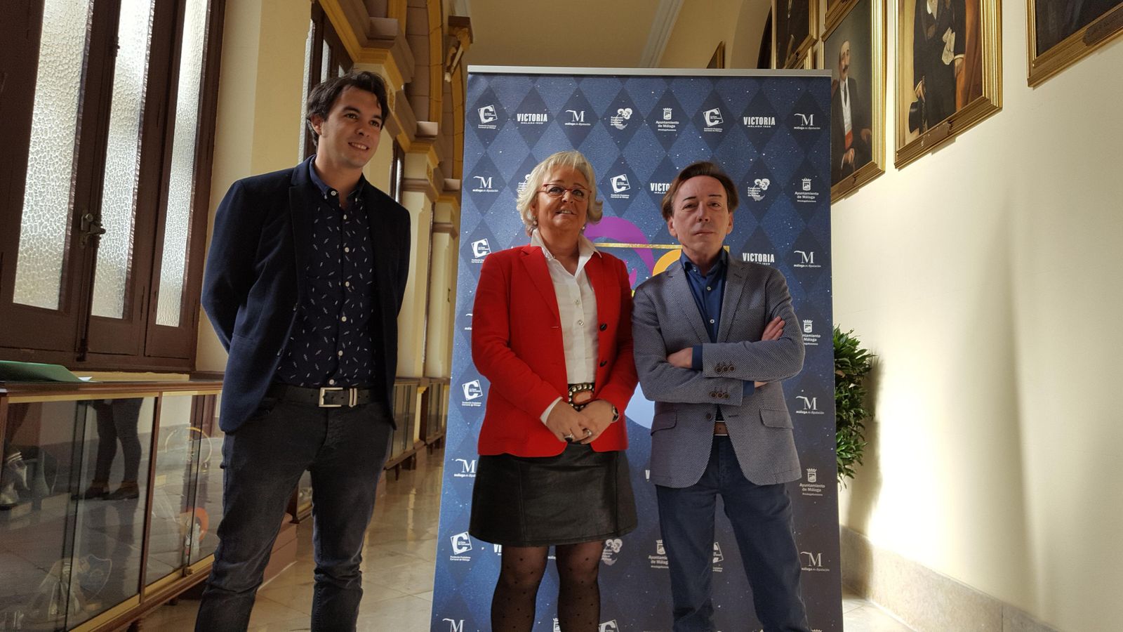 Vertedor, Porras y Acejo, durante el  balance de actividades del Carnaval  2018.