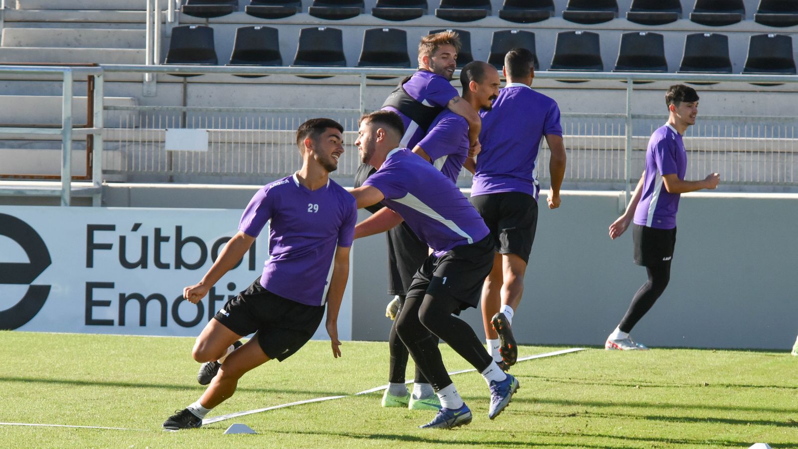 Las fotos del entrenamiento de la Balona previo al partido con el Águilas FC