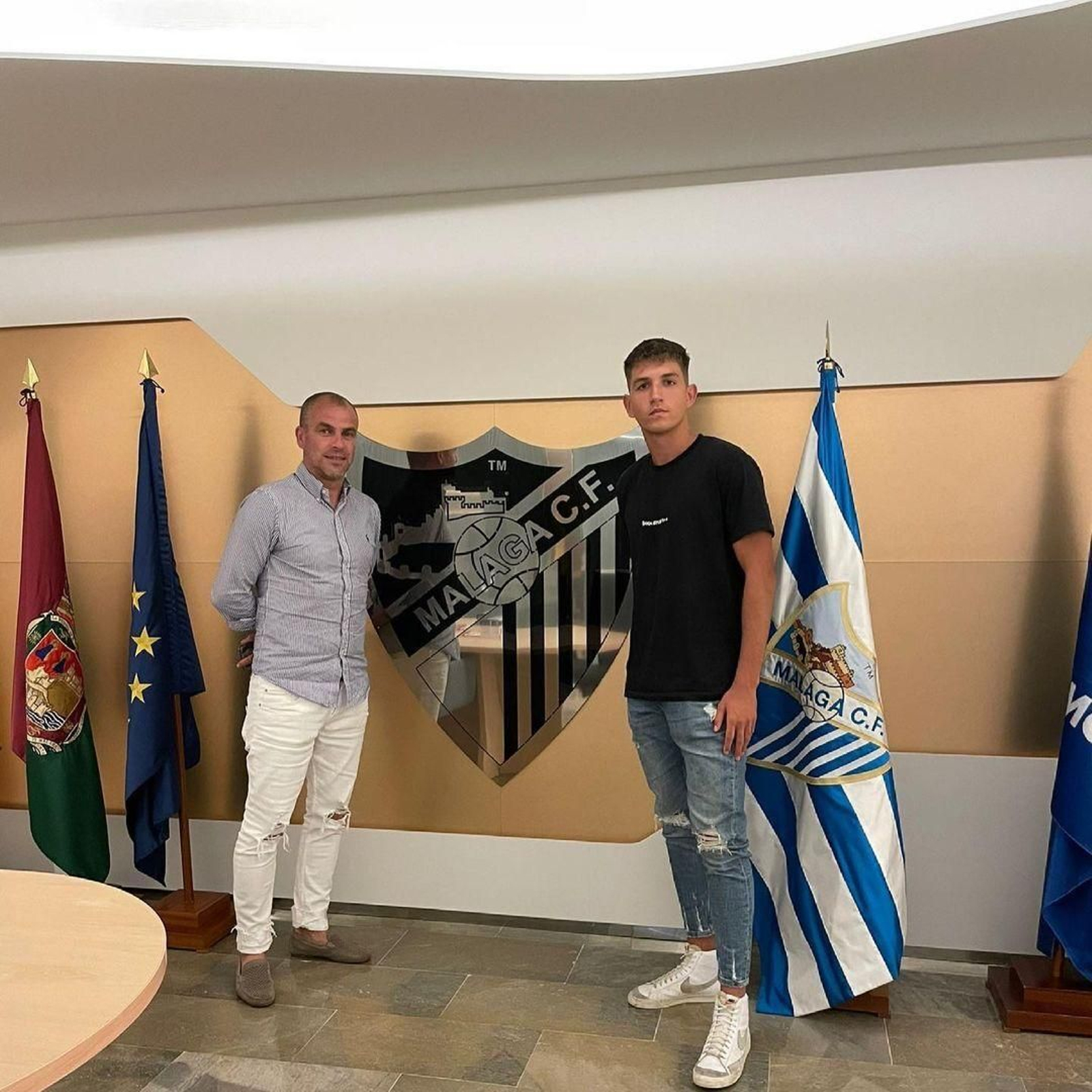 Mati Barboza junto a Duda tras su renovación.