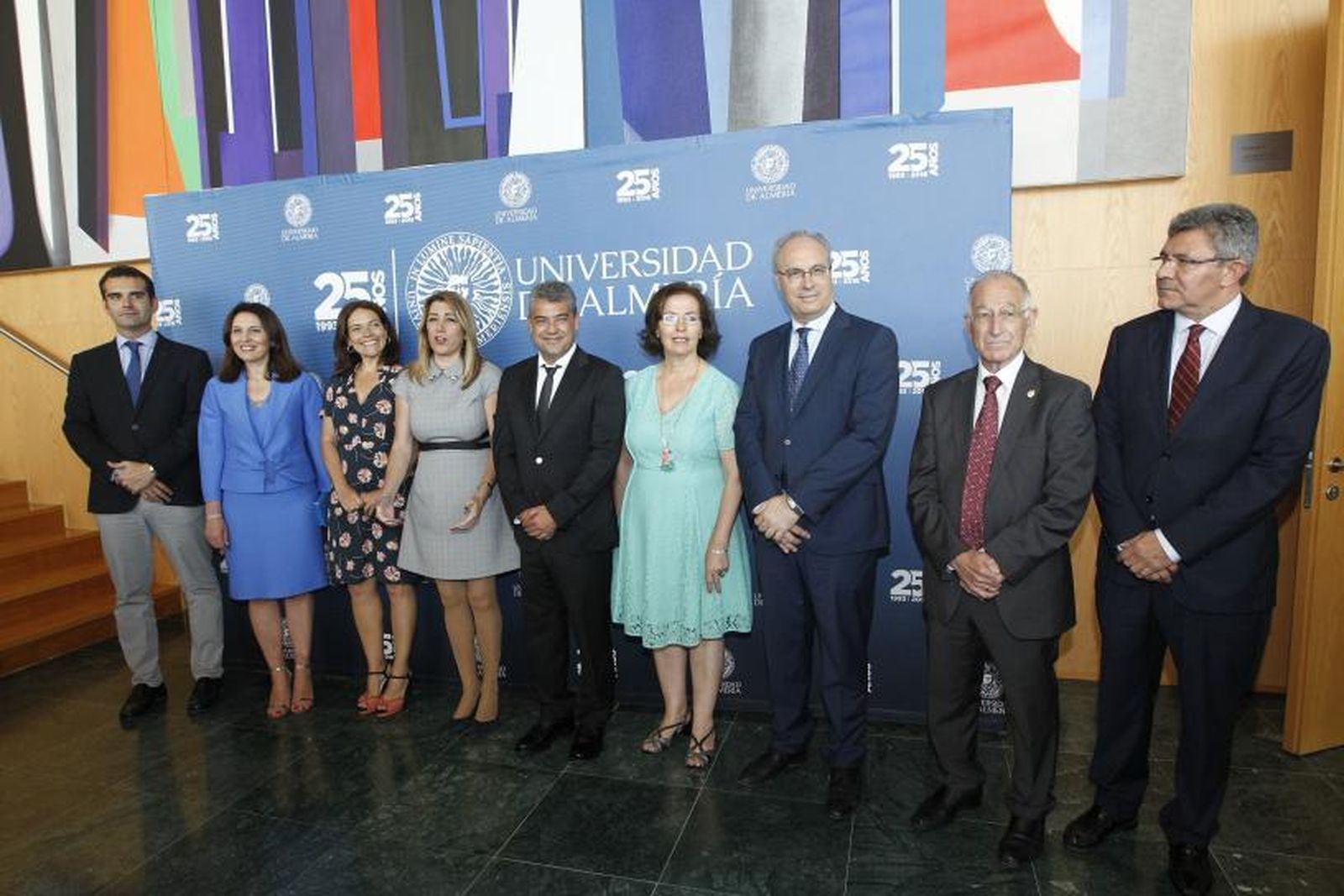 El acto central del 25 Aniversario de la Universidad de Almería tuvo la presencia de rectores de toda las Universidades, autoridades políticas y la presidenta de la Junta.