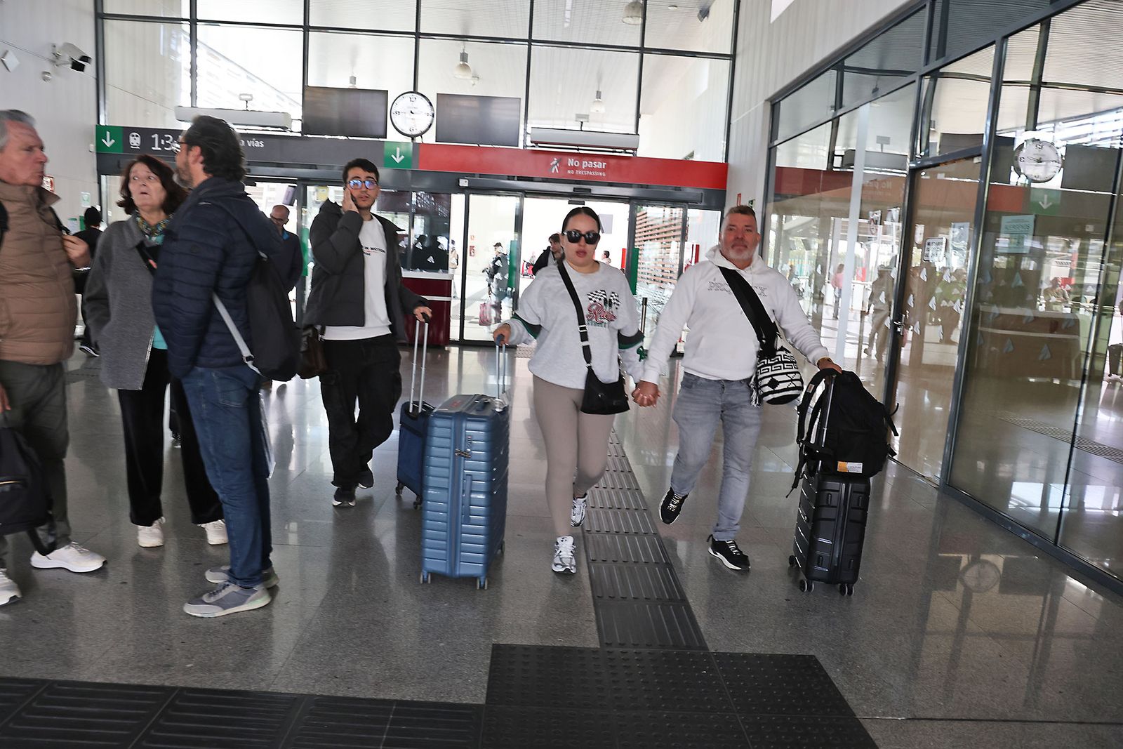 Llegada del primer tren a Huelva tras el accidente de Adamuz